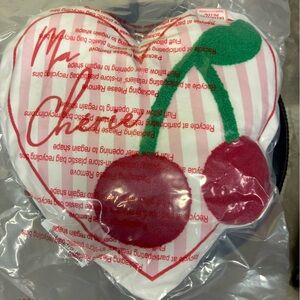 BNIB!!! Target “Ma Cherie” striped cherries decorative pillow- 14”x14”